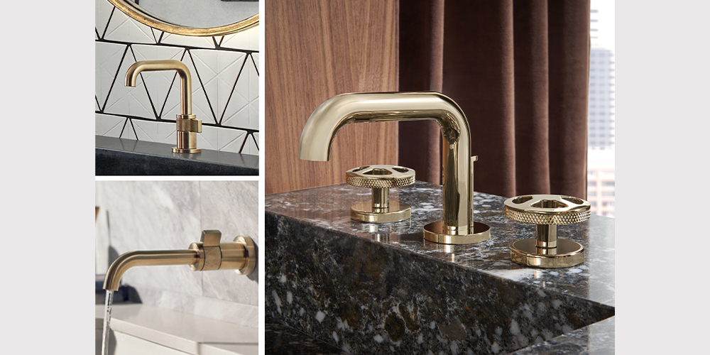 The Litze® Bath Collection by Brizo® evokes modern design
