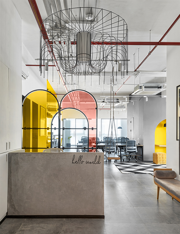 Draped in cheery yellow tones, this upbeat Mumbai office by Quirk