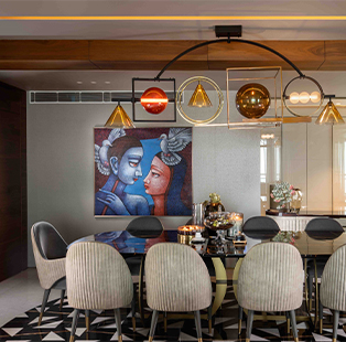 Opulence is a not-so-secret ingredient in these dining spaces designed by Essentia Environments