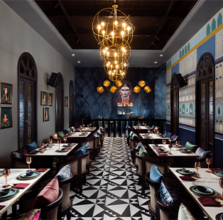 Echoing a fusion of distinct flavours of India is Jalsa restaurant in Kolkata by A Square Designs