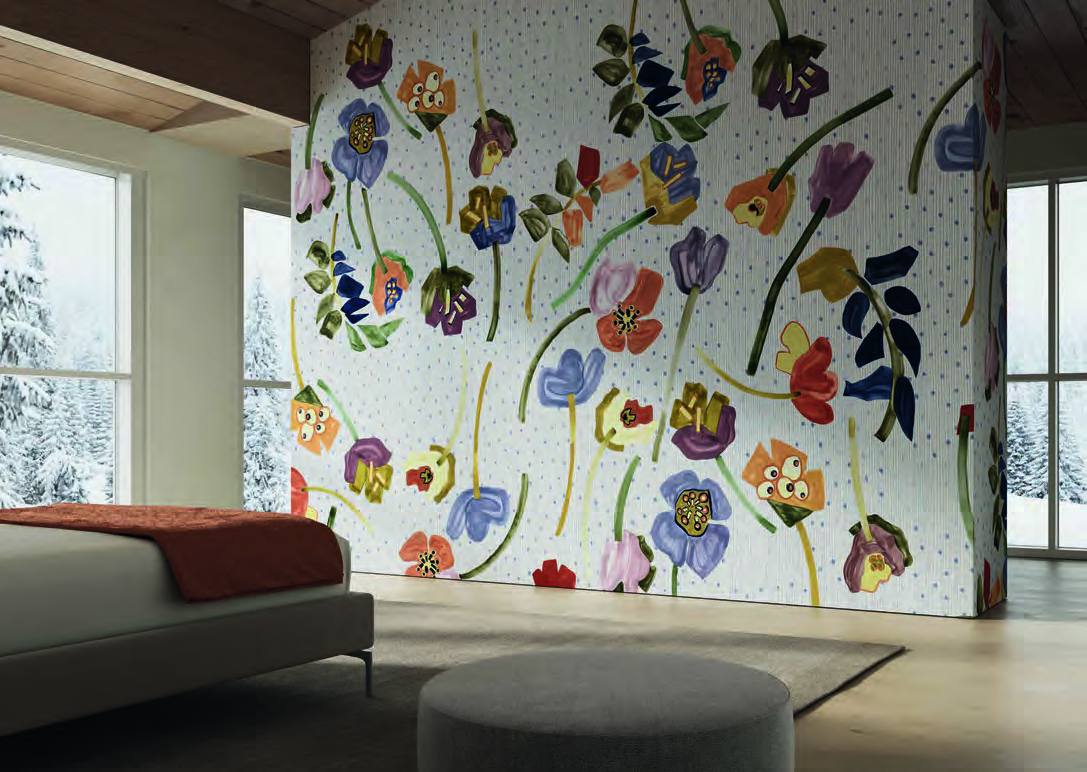 Wildflowers wallcovering from Creative Collection Chapter XII