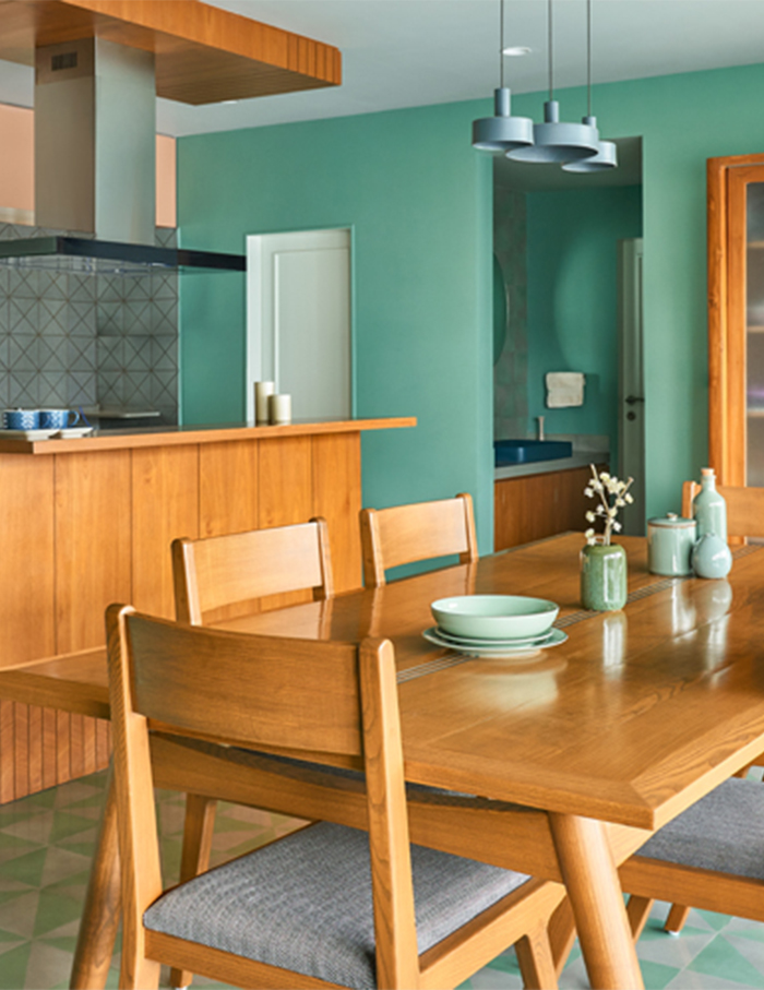 colourful kitchens