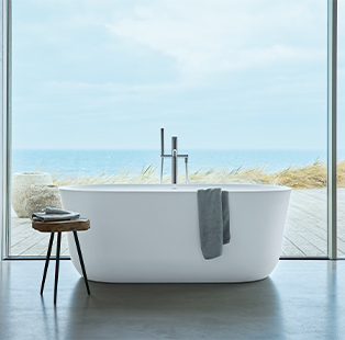 Just like a day at the beach—calm and carefree, Duravit presents Soleil bathroom series by Philippe Starck