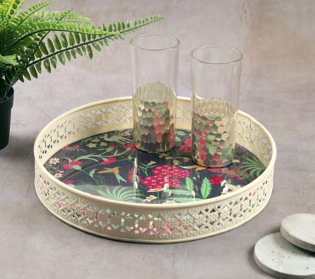 FLORAL GALORE IRON TRAY