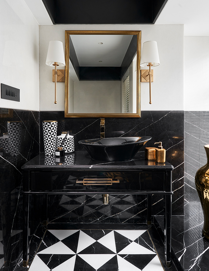 6 black bathrooms that are unapologetically fresh and fabulous