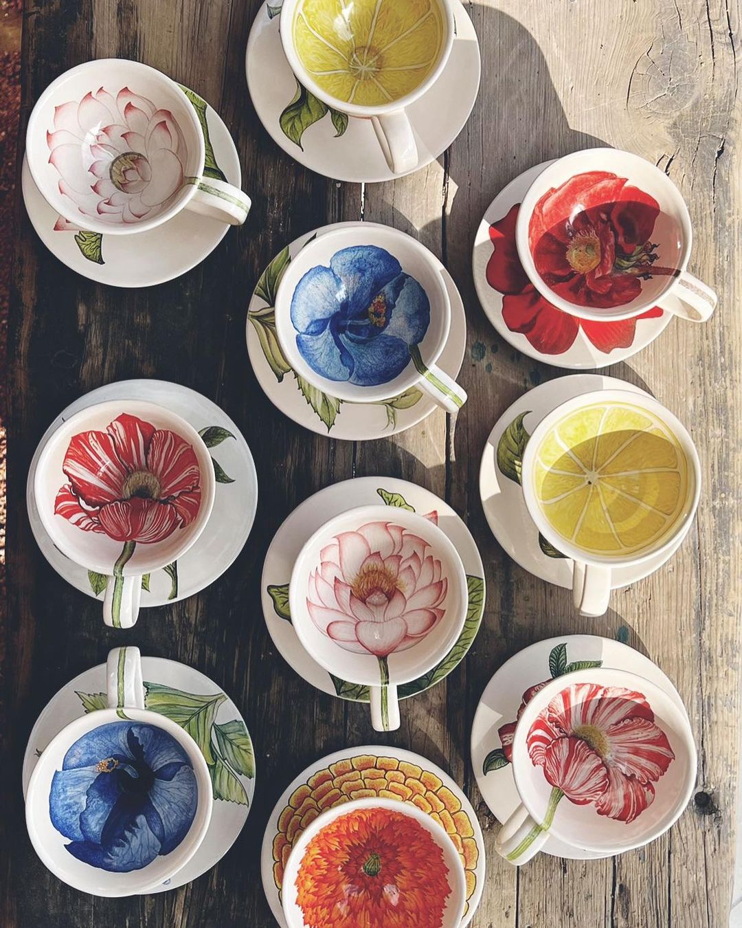 Floral and Fruity tea cups