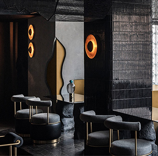 A secretive modern-age cave? Charlee in Mumbai is a glamorous speakeasy designed by kaviar:collaborative