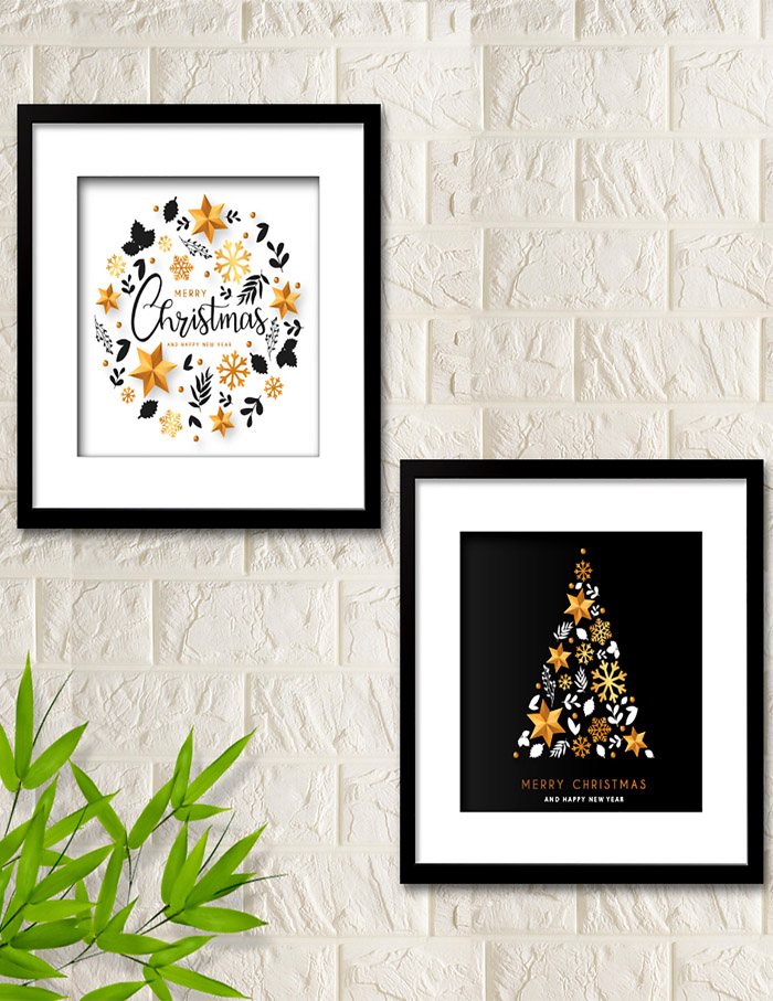 Framed works by Wall Mantra