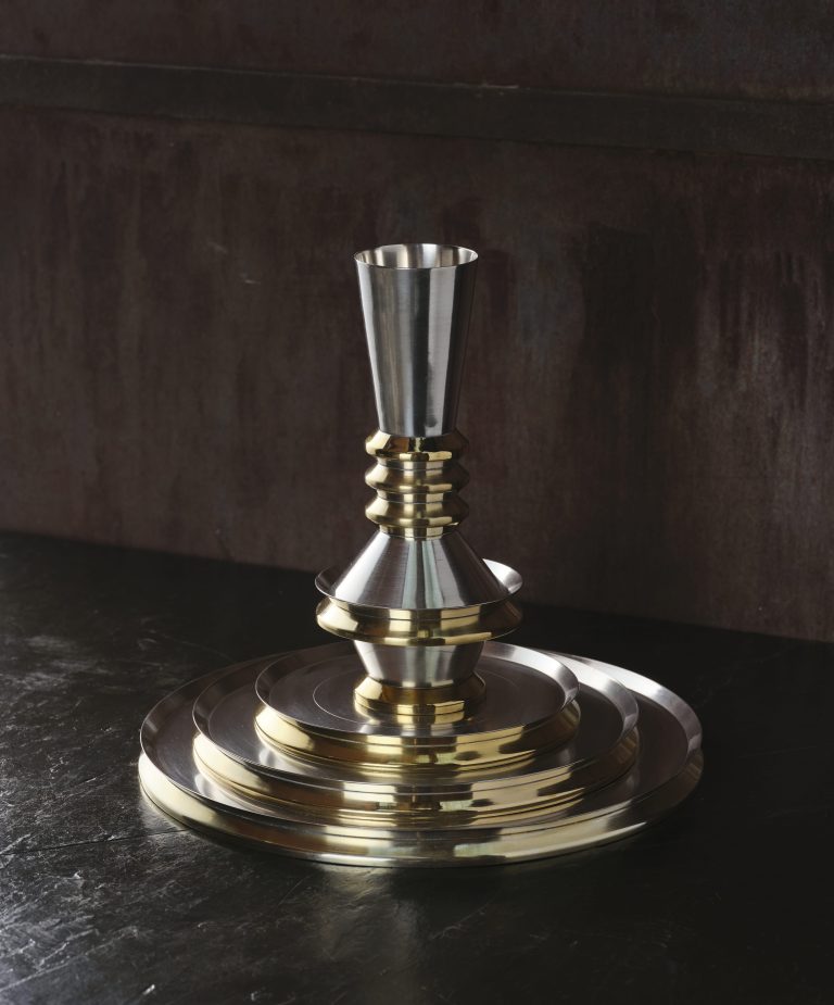 Vertical Thaali Stack sculpture