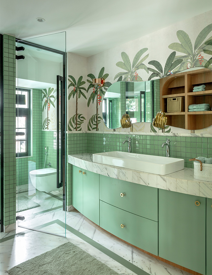 colourful bathrooms