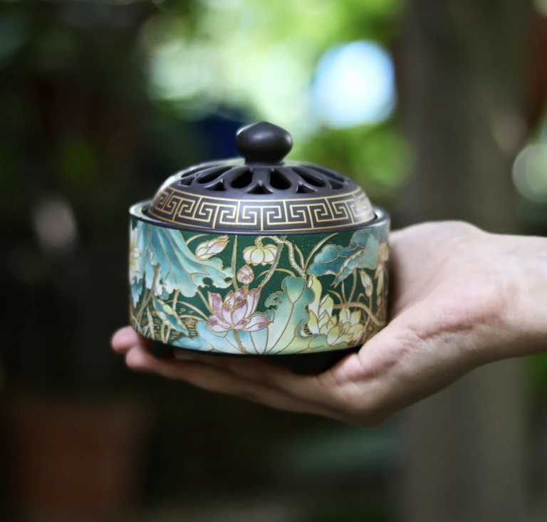 Lotus Ceramic Incense Burner