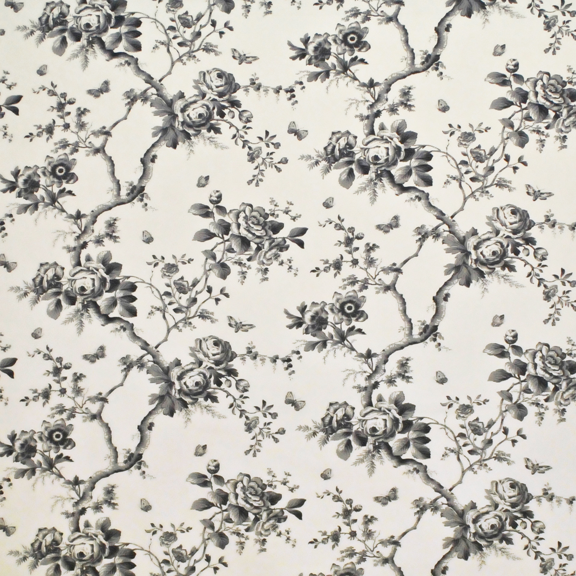 “VINTAGE ASHFIELD FLORAL” 100% LINEN FABRIC