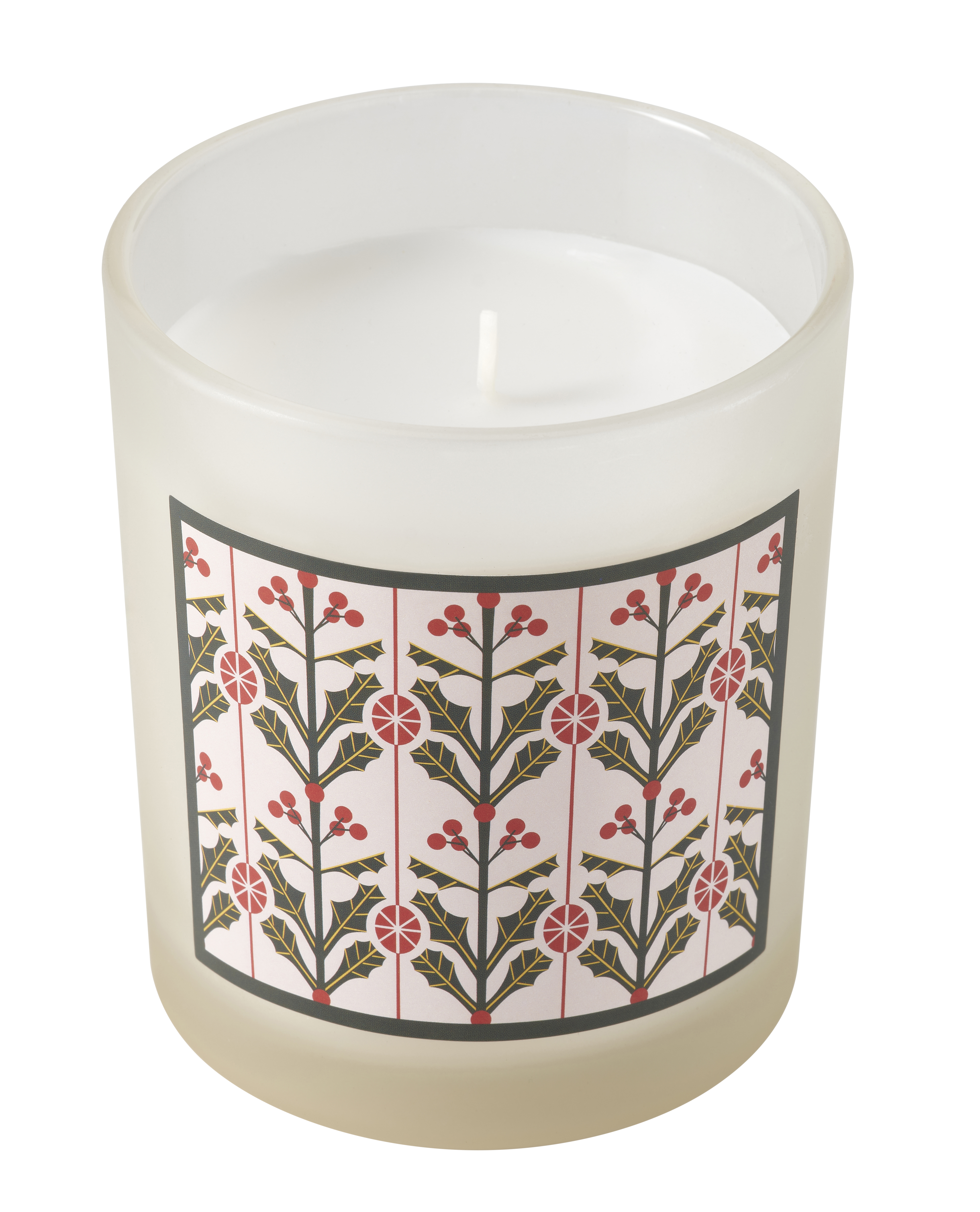 Cinnamon & sugar white scented candle in glass