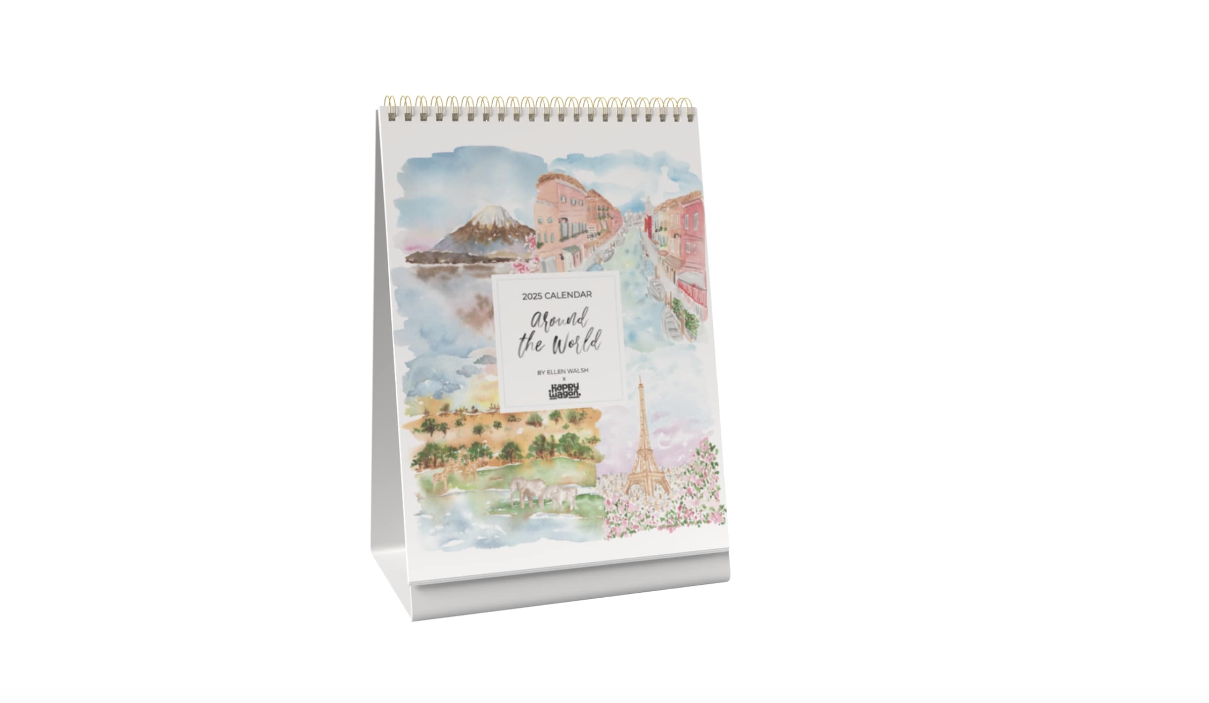 2025 Around the World Desk Calendar