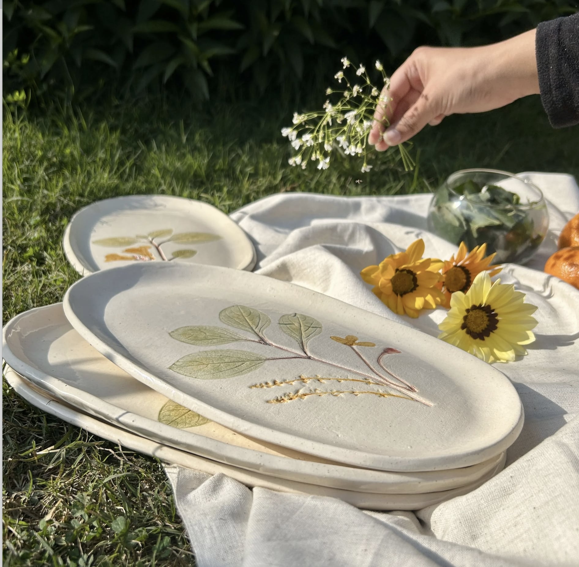 Pressed Petals Platter