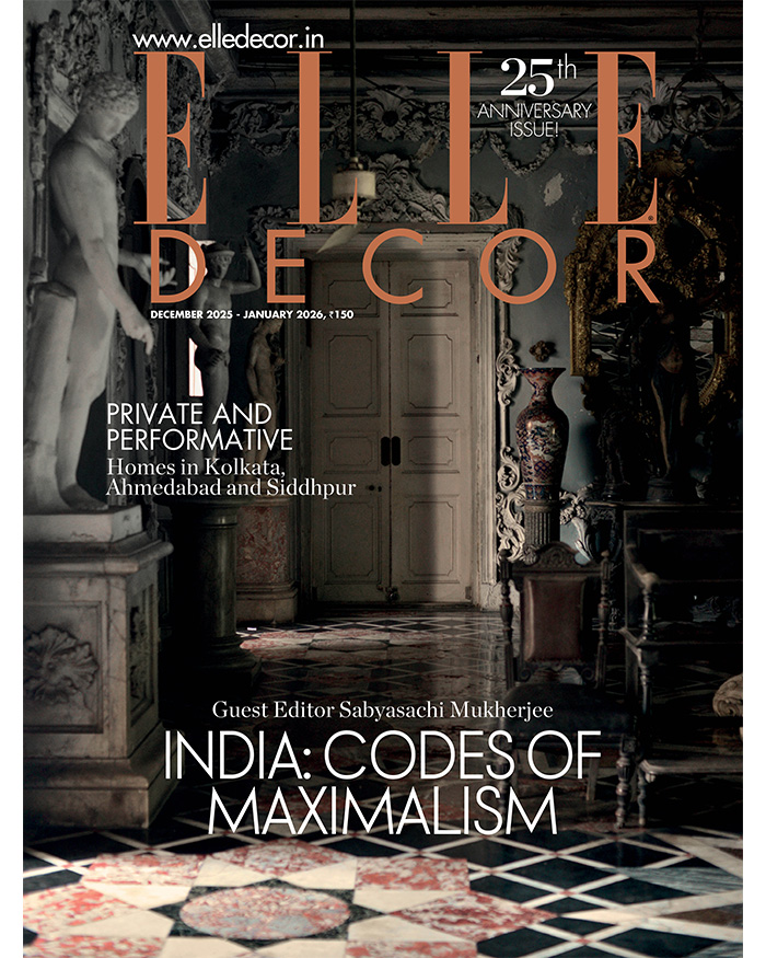 sabyasachi mukherjee guest editor elle decor india