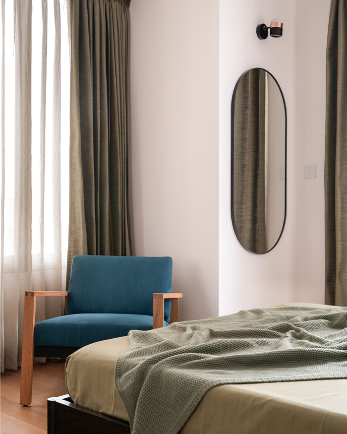 Pops of colour across the home add character to the design flow; Photography by Nayan Soni