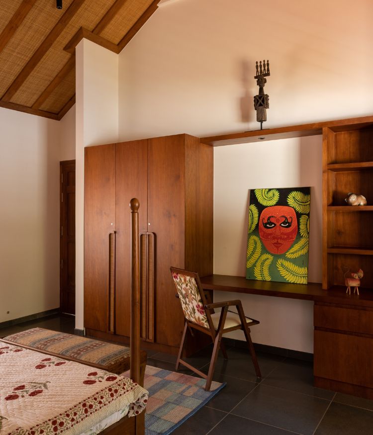 Art and sculptural finds from around the state find their way into the home’s personal corners; Photography by Syam Sreesylam