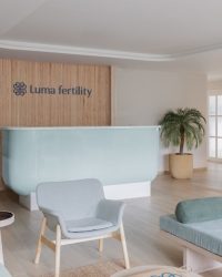 A gentle welcome, baby blue and light brown draw you in; Photography by Janvi Thakkar