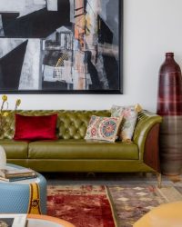 Carpets from Obeetee adorn the living room; Photography by Prashant Bhat