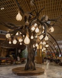 A tree of light, it is reminiscent of the creative weaver birds; Photograph courtesy of Oorjaa